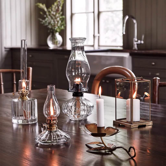 Fotogenlampa Etsad Rand med handtag