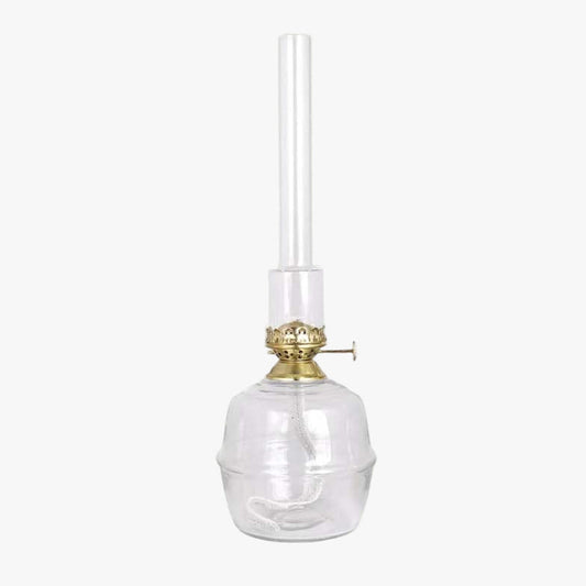 Kerosene lamp Majken large clear glass brass