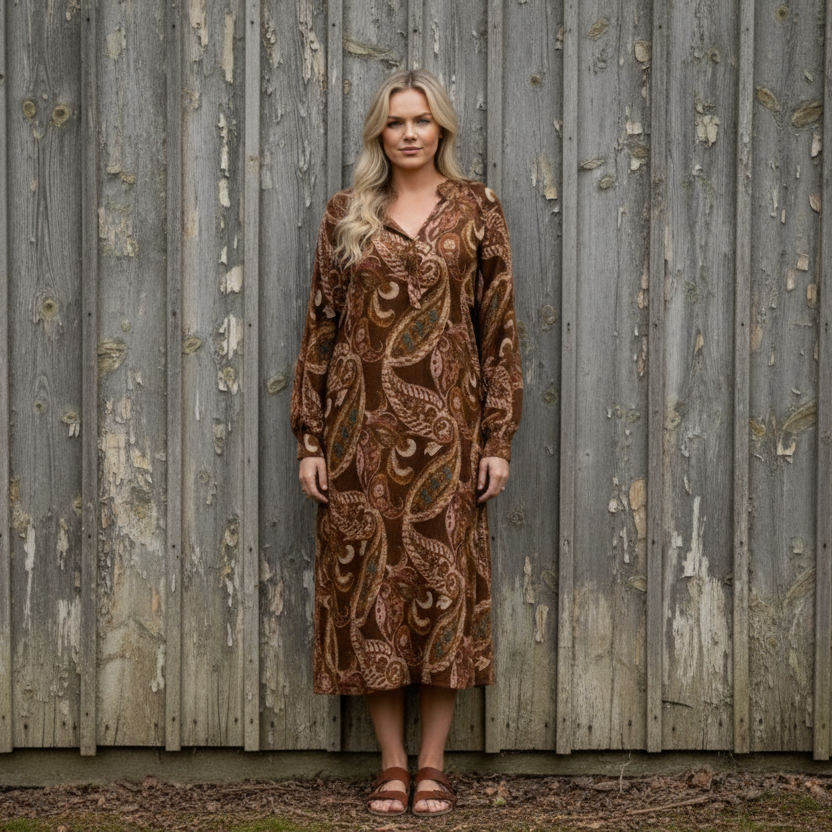 Dress Odelia, Brown