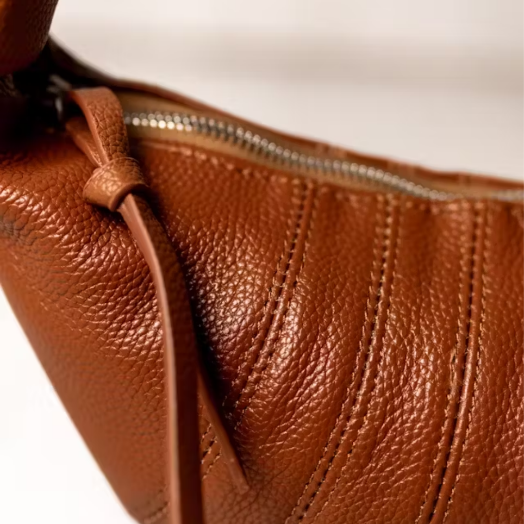 Handväska Björklöv, Brun