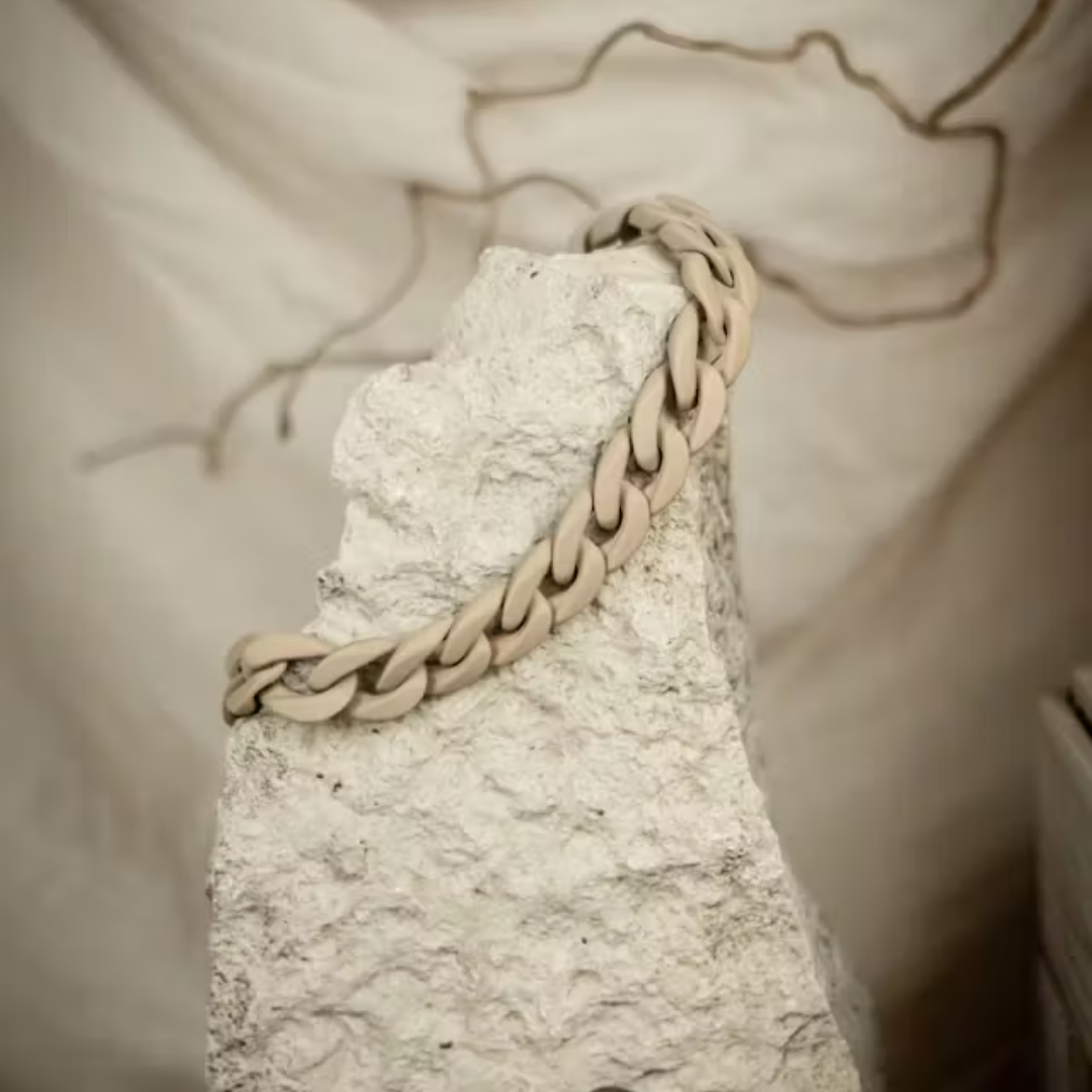 Halskæde Chains Of Colour, Taupe