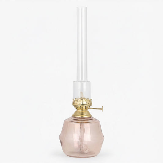 Kerosene Lamp Majken Ash Pink Brass Medium