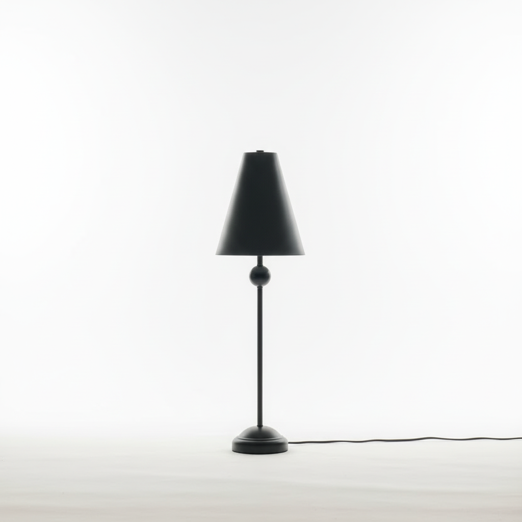 Table lamp Black sheet metal
