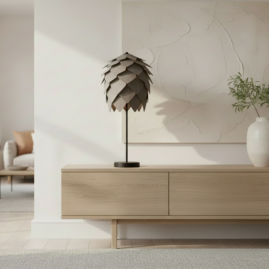 Bordlampe Skovlysningen Høj, Grå