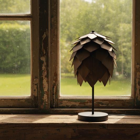 Bordslampa Skogsgläntan Låg, Valnöt