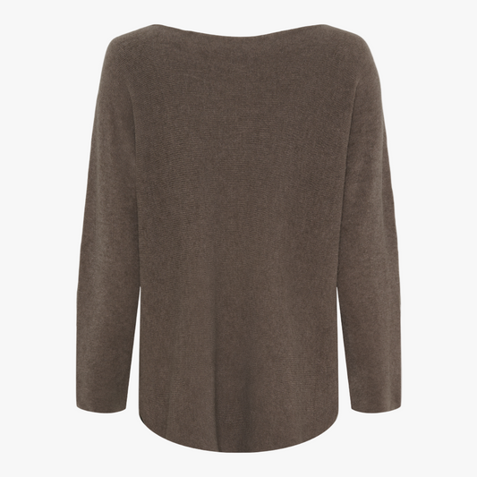 Finstickad tröja Dagmar, Nougat