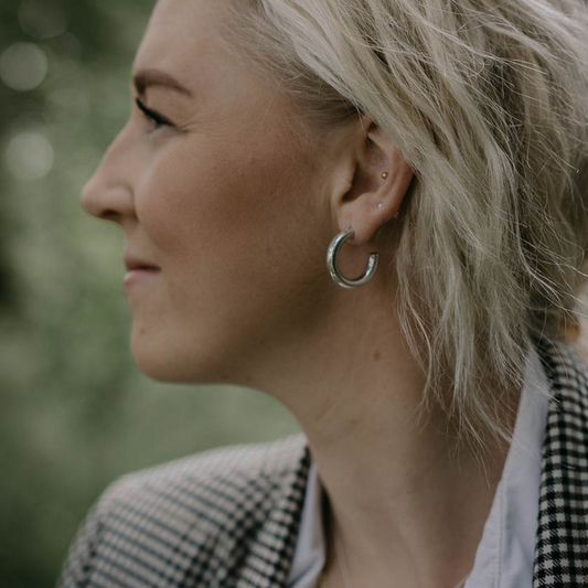 Grova hoops silver