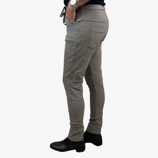 Stretchbyxa Signe, Taupe