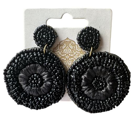 Örhängen Pequina, Svart