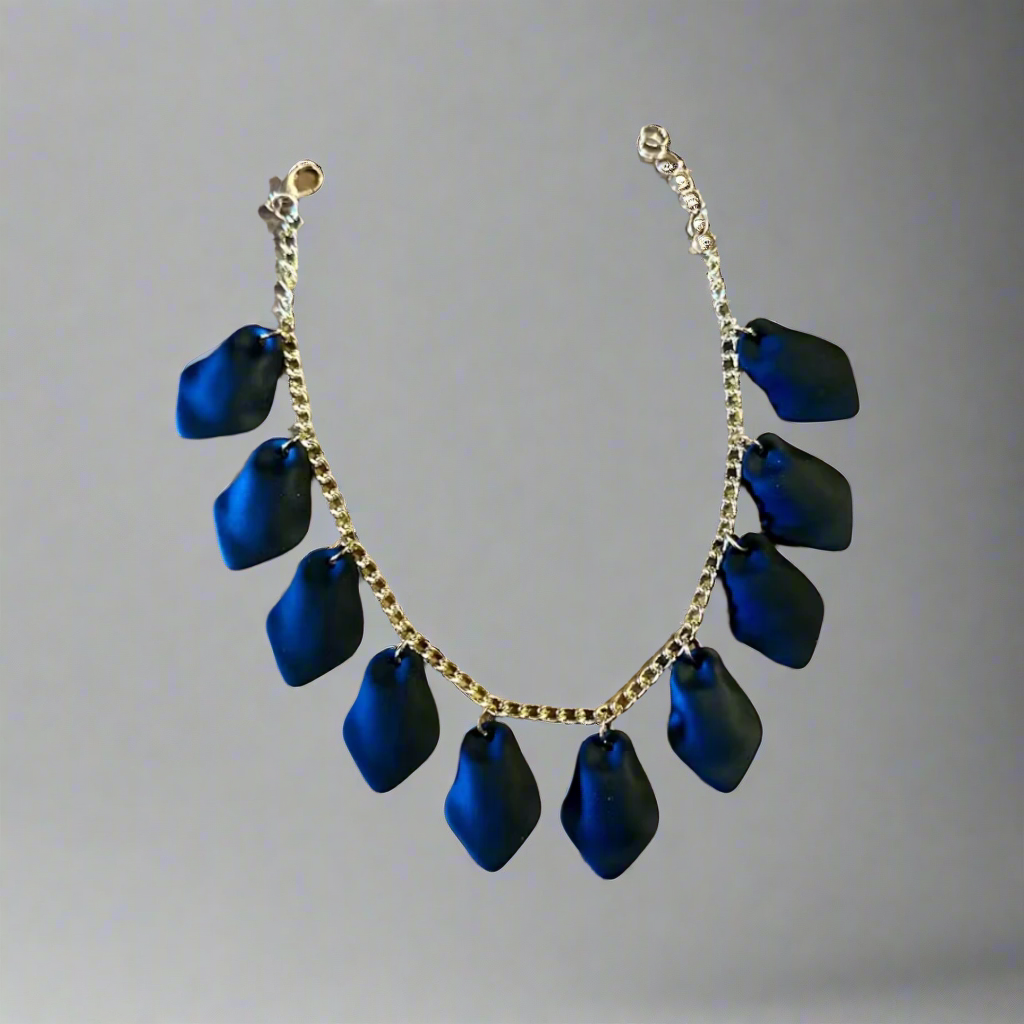 Armband leaf svart