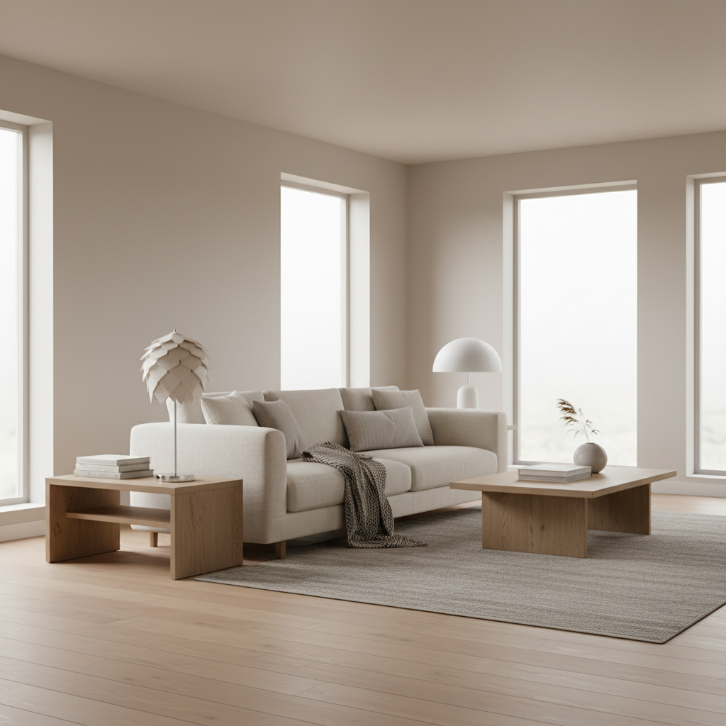 Bordslampa Skogsgläntan Hög, Vit