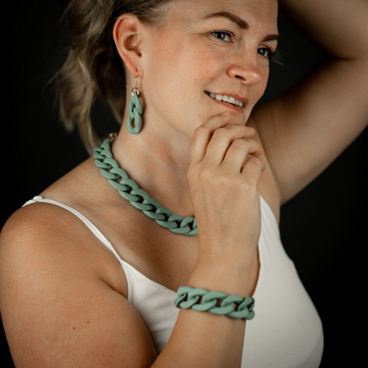 Armband petrol grön