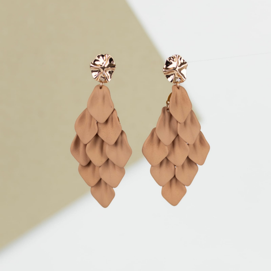 Fearless örhängen beige