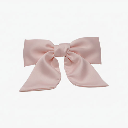 Hårspænde Roset satin, Rosa