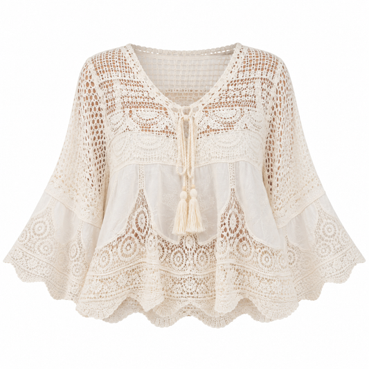 Bluse Mickan, Beige