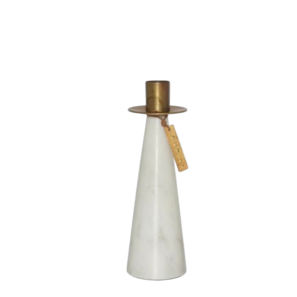 Ljusstake Amfi Marble, Vit