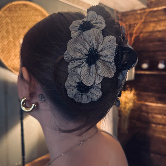 Hårklämma Carmen, Beige