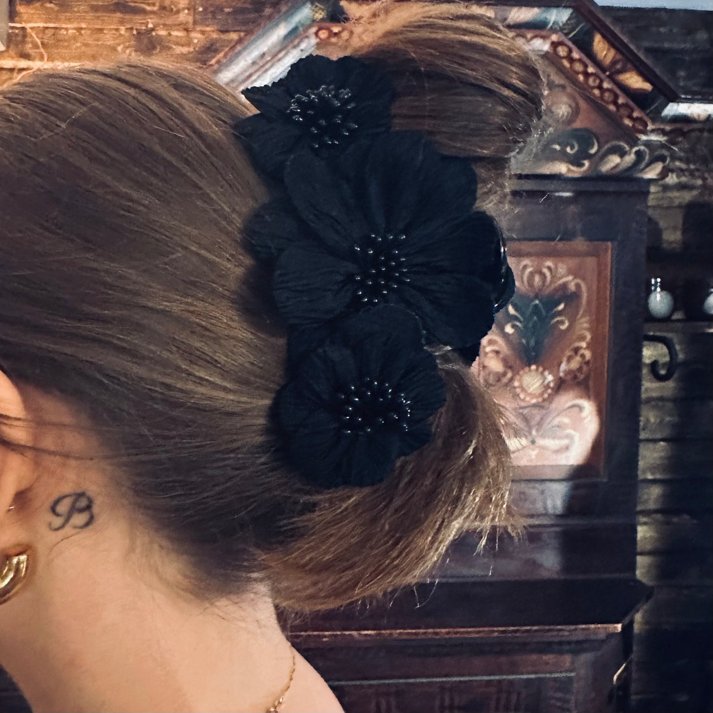 Hårklämma Carmen, Black