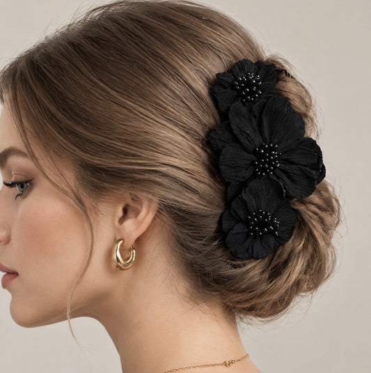 Hårklämma Carmen, Black