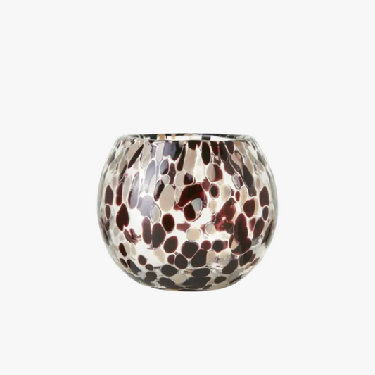 Värmeljushållare Party, Brun/Beige/Svart