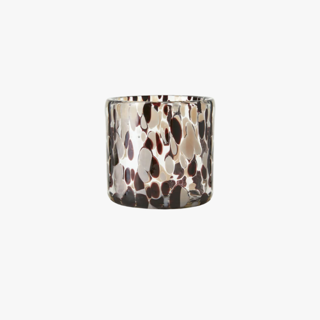 Tealight Holder Party, Brown/Beige/Black