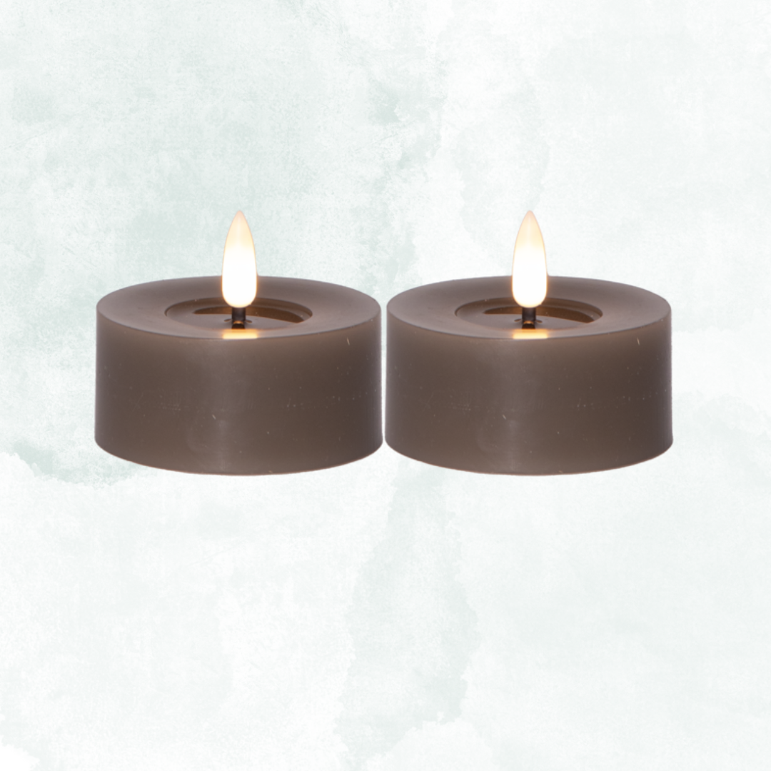 Värmeljus stora led Flamme 2-pack