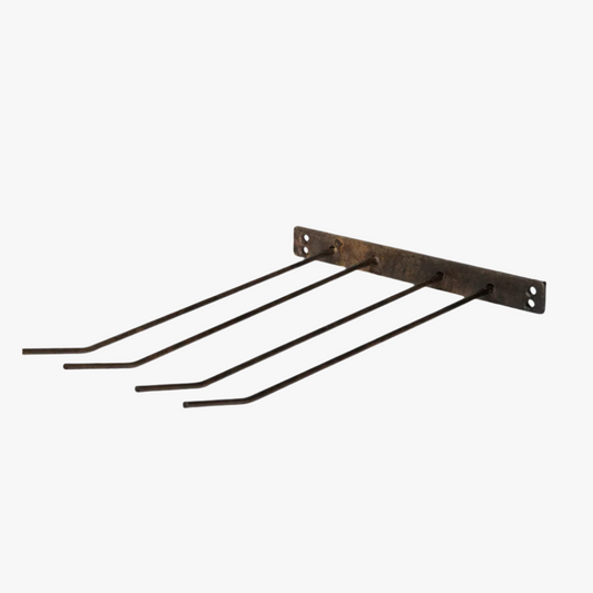 Hållare Vinglas, Antik Brun