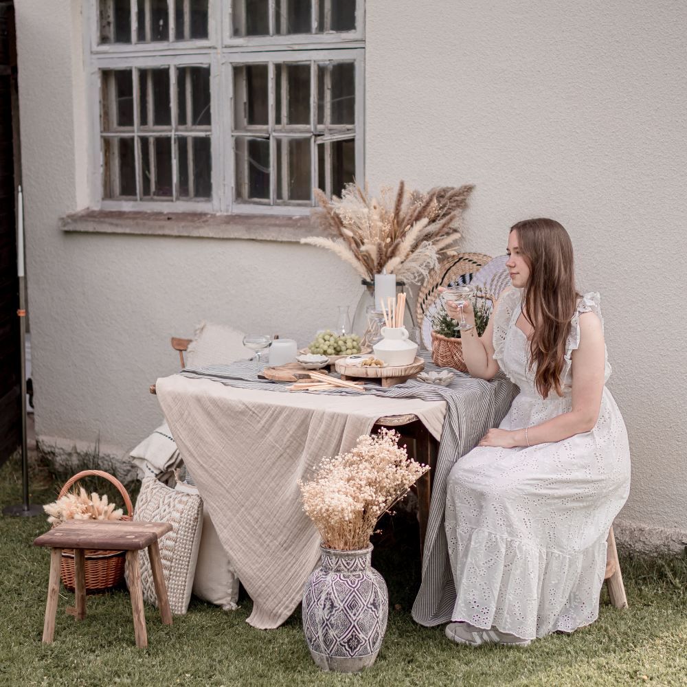 Dress Boheme, white