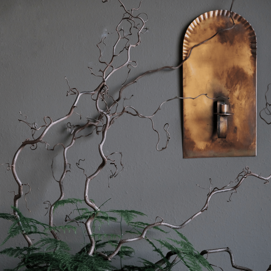 Väggljusstake Ingegerd, mässing