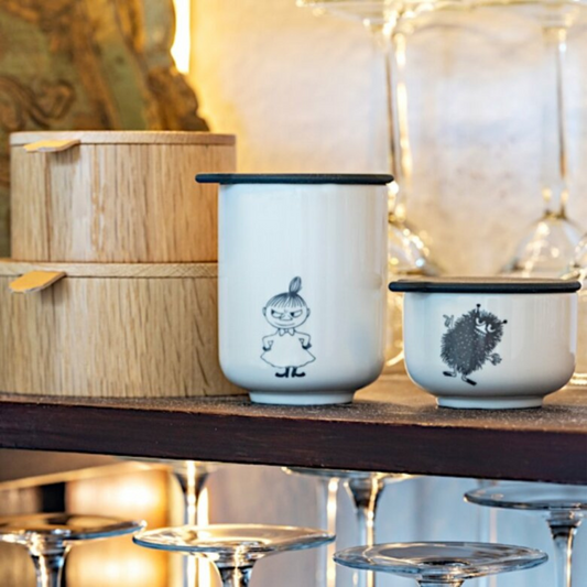 Tandborstmugg Mumin, Vit