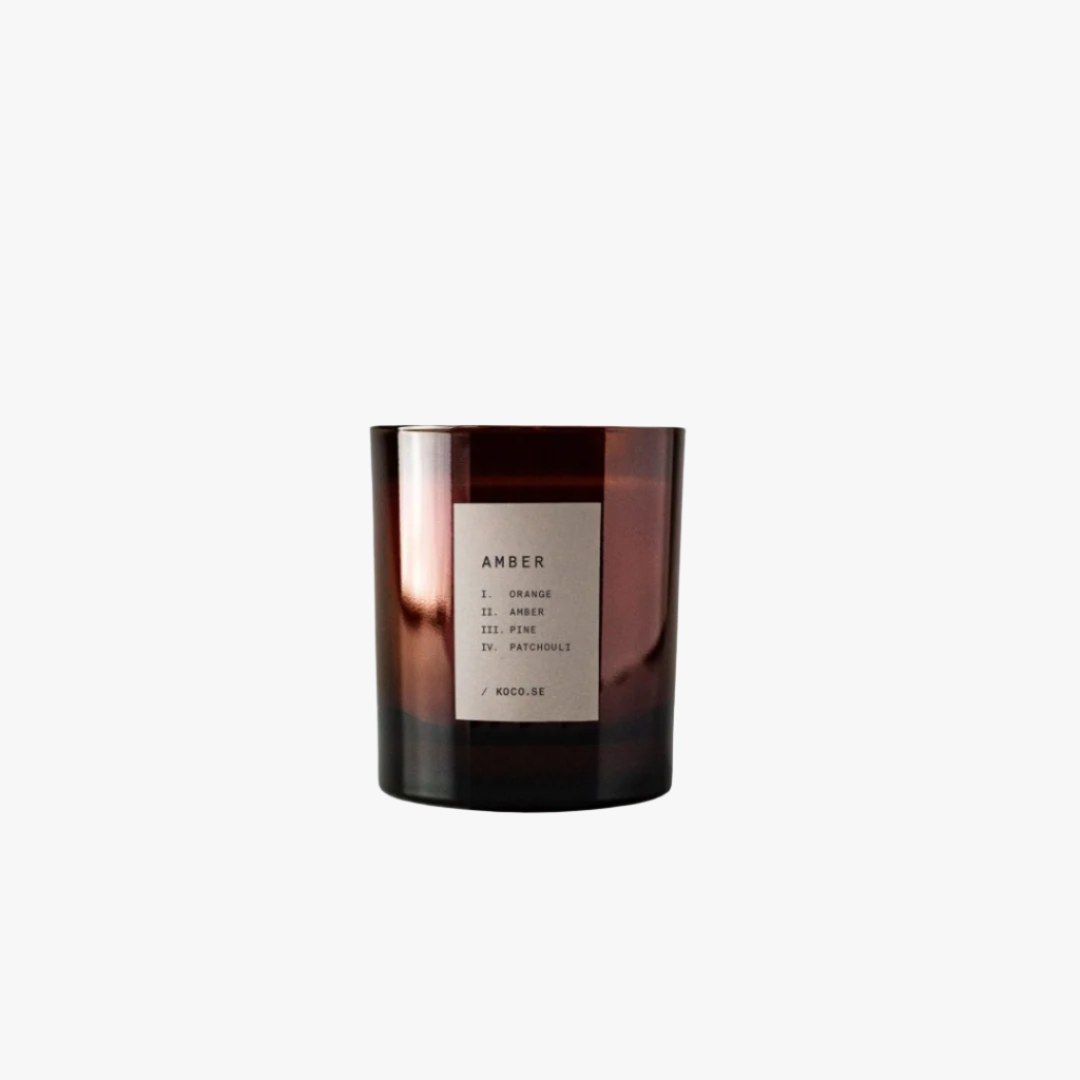 Scented candle, Amber