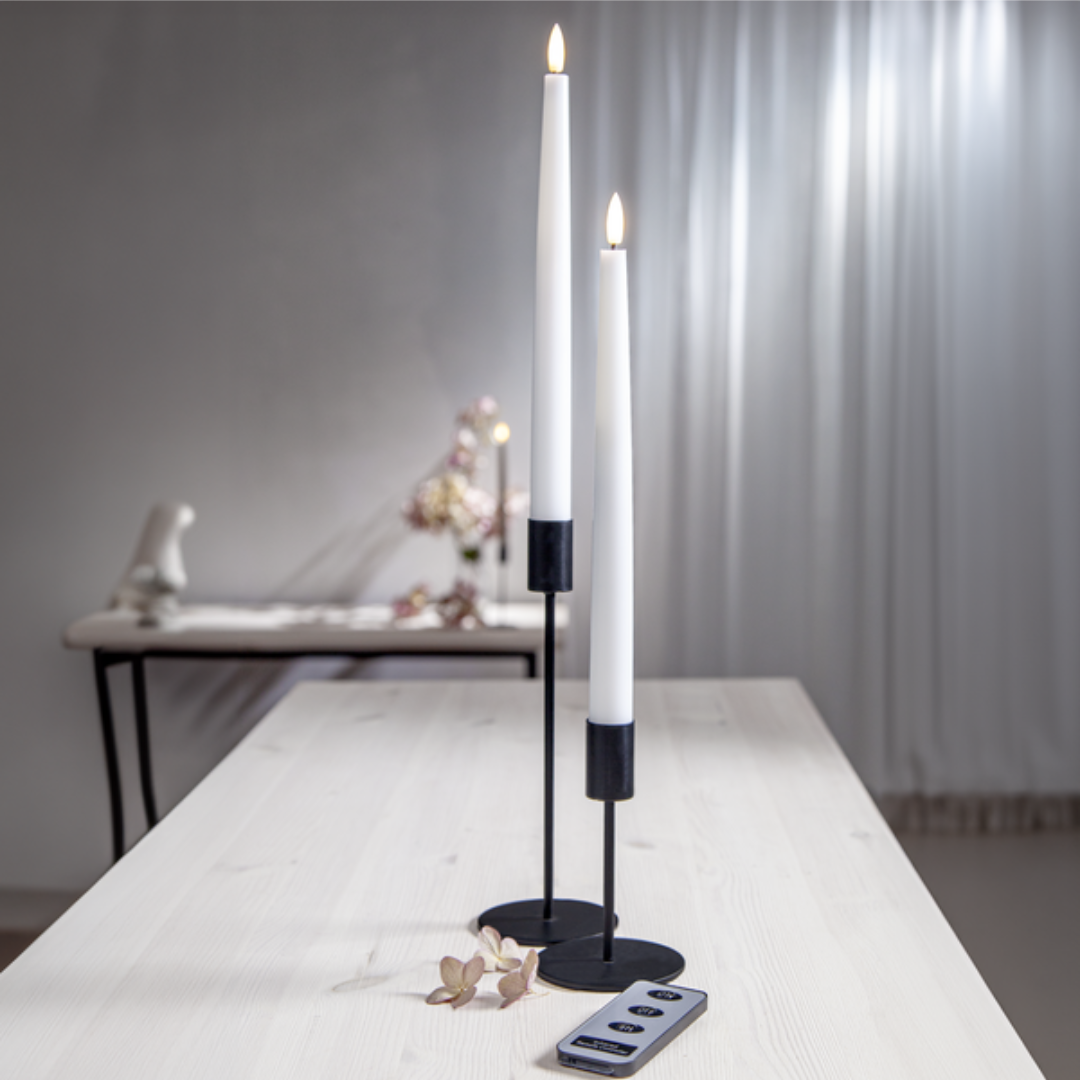 LED Antikljus 2-PACK Flamme slim