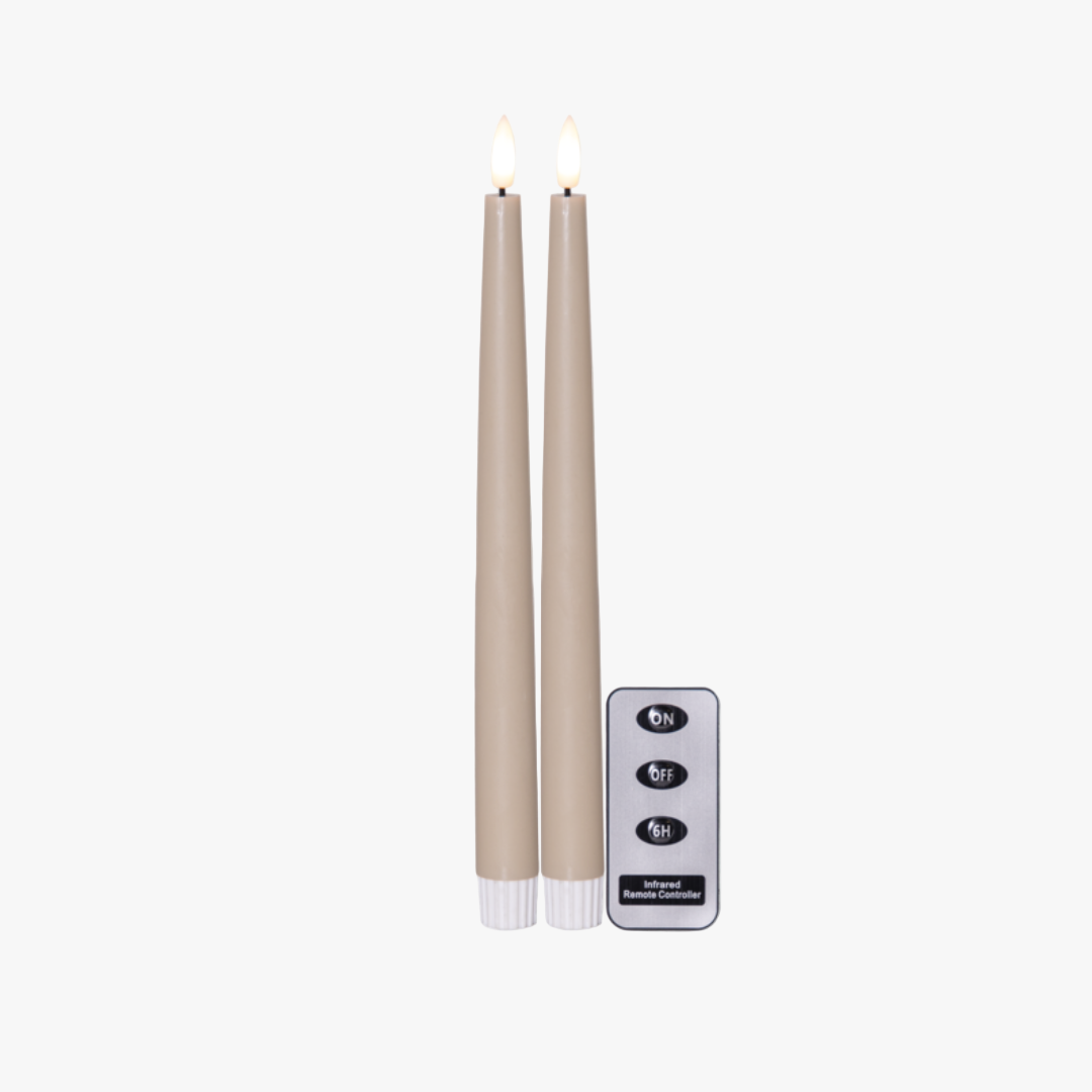 LED Antiklys 2-PAK Flamme slim