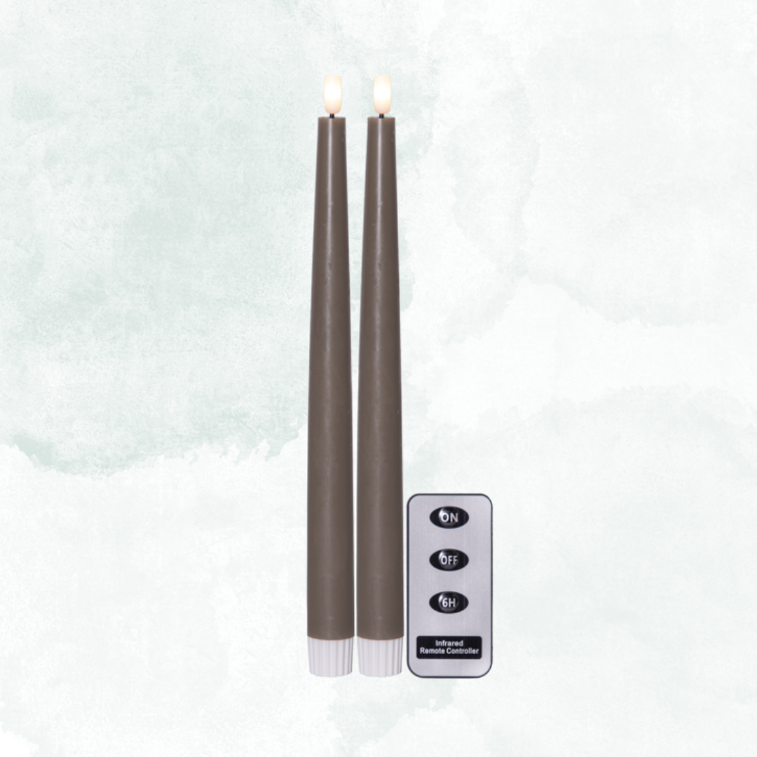 LED Antikljus 2-PACK Flamme slim