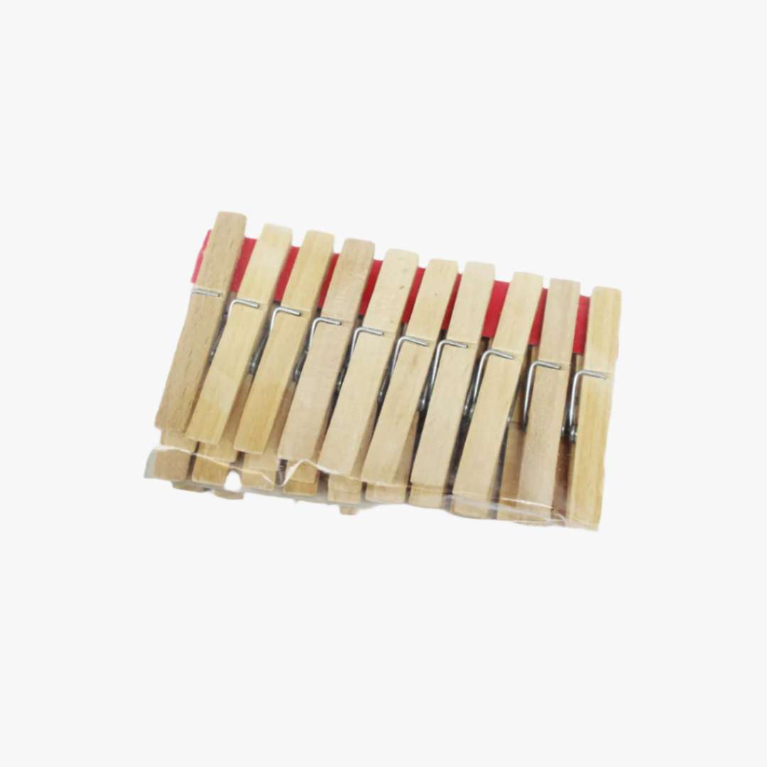 Tvättklämmor i trä 20-pack