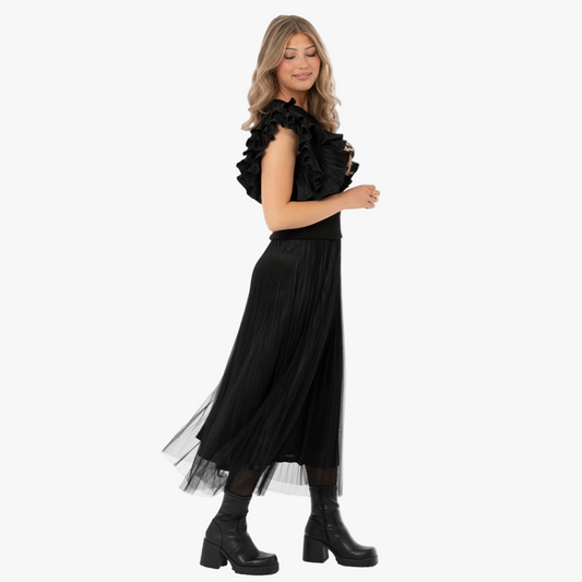 Kjol Clemence Reversable, Svart