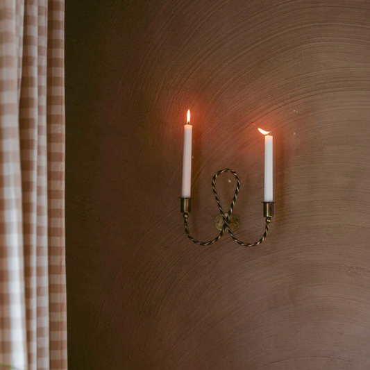 Väggljusstake Estelle Antik Mässing