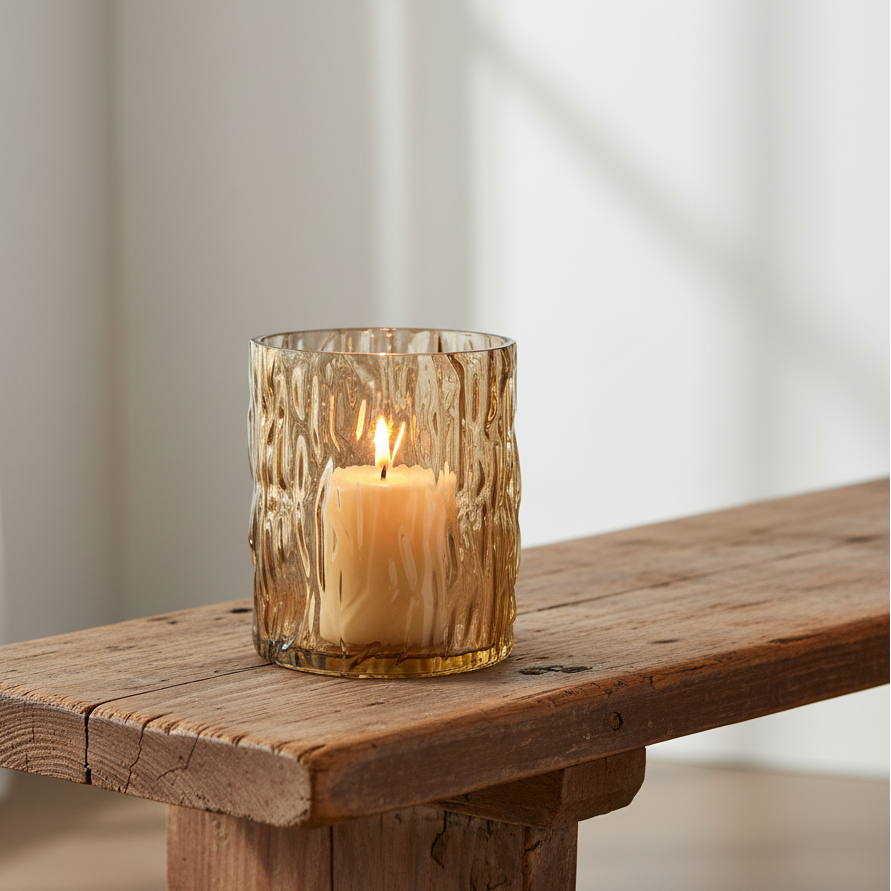 Candle lantern Millie small, brown