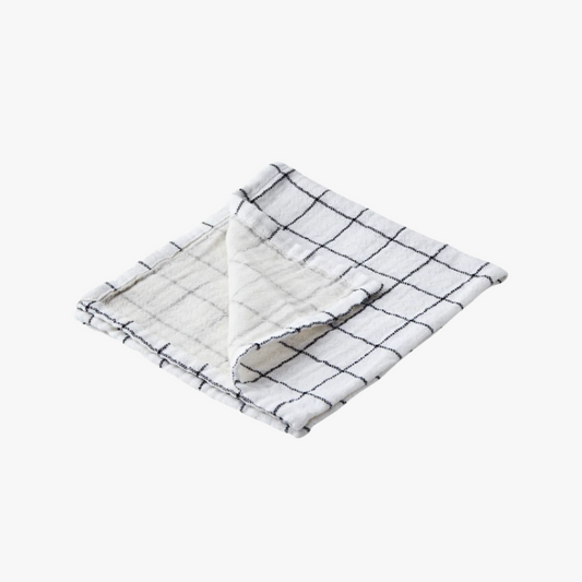 Servett Elsa svart/vit