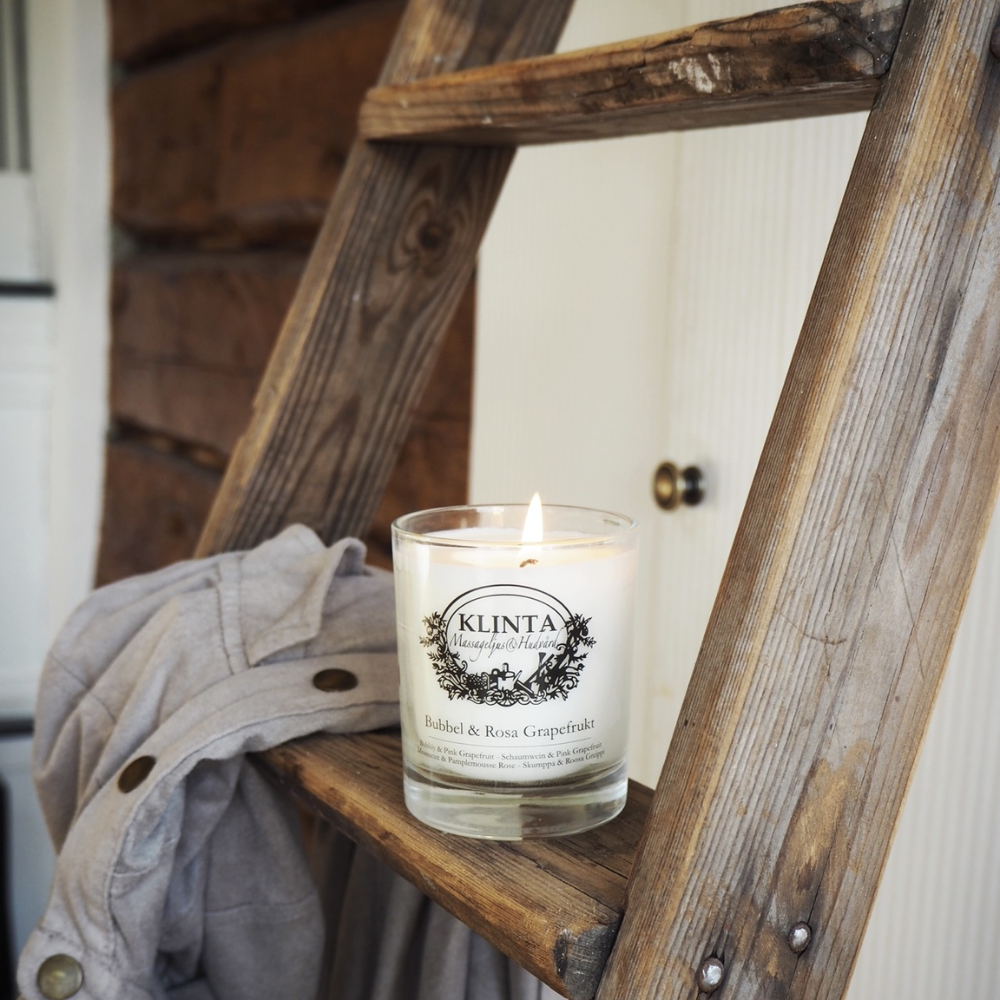 Doft/massageljus Bubbel & Rosa Grapefrukt