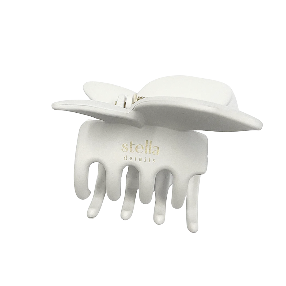 Hårklämma Fjäril, Vit