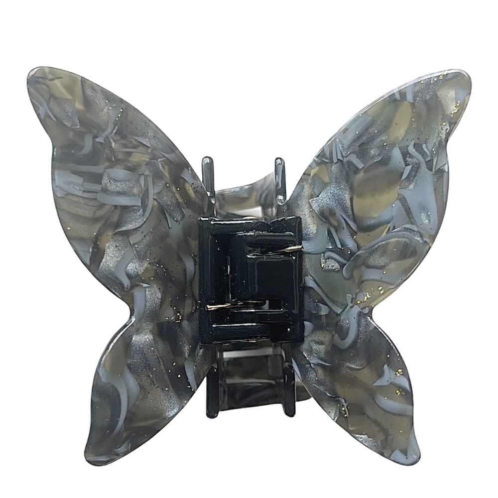 Hårklämma Fjäril, Svart/Brun