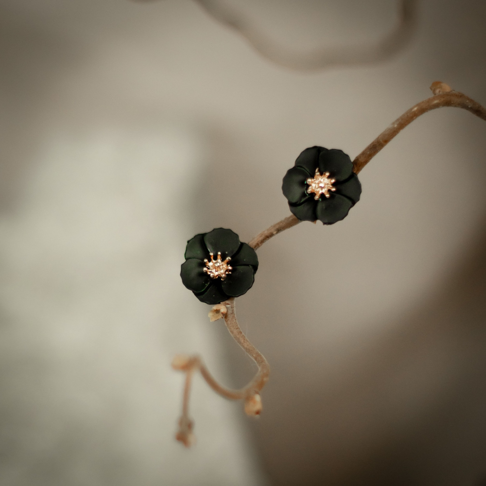 Earrings Delicate Dahlias