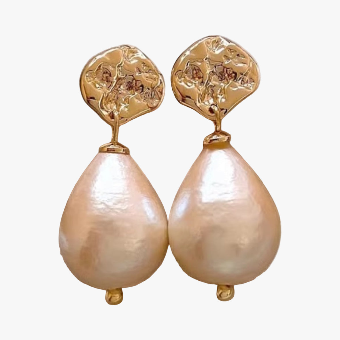 Örhängen golden pearl