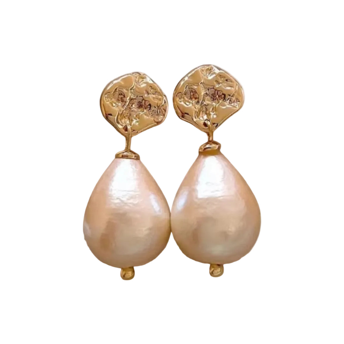 Örhängen golden pearl