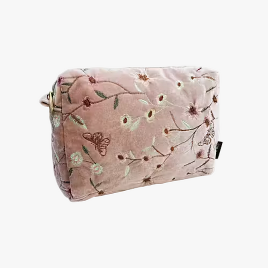 Necessär Garden velvet, Rosa