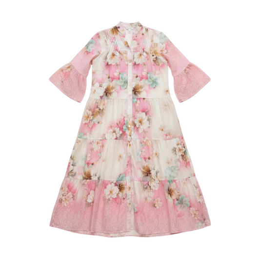 Kjole Ingrid Maxi, Rosa