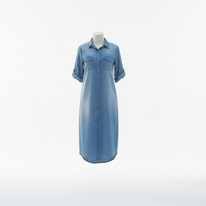 Jeanskjole, Lys Denimblå