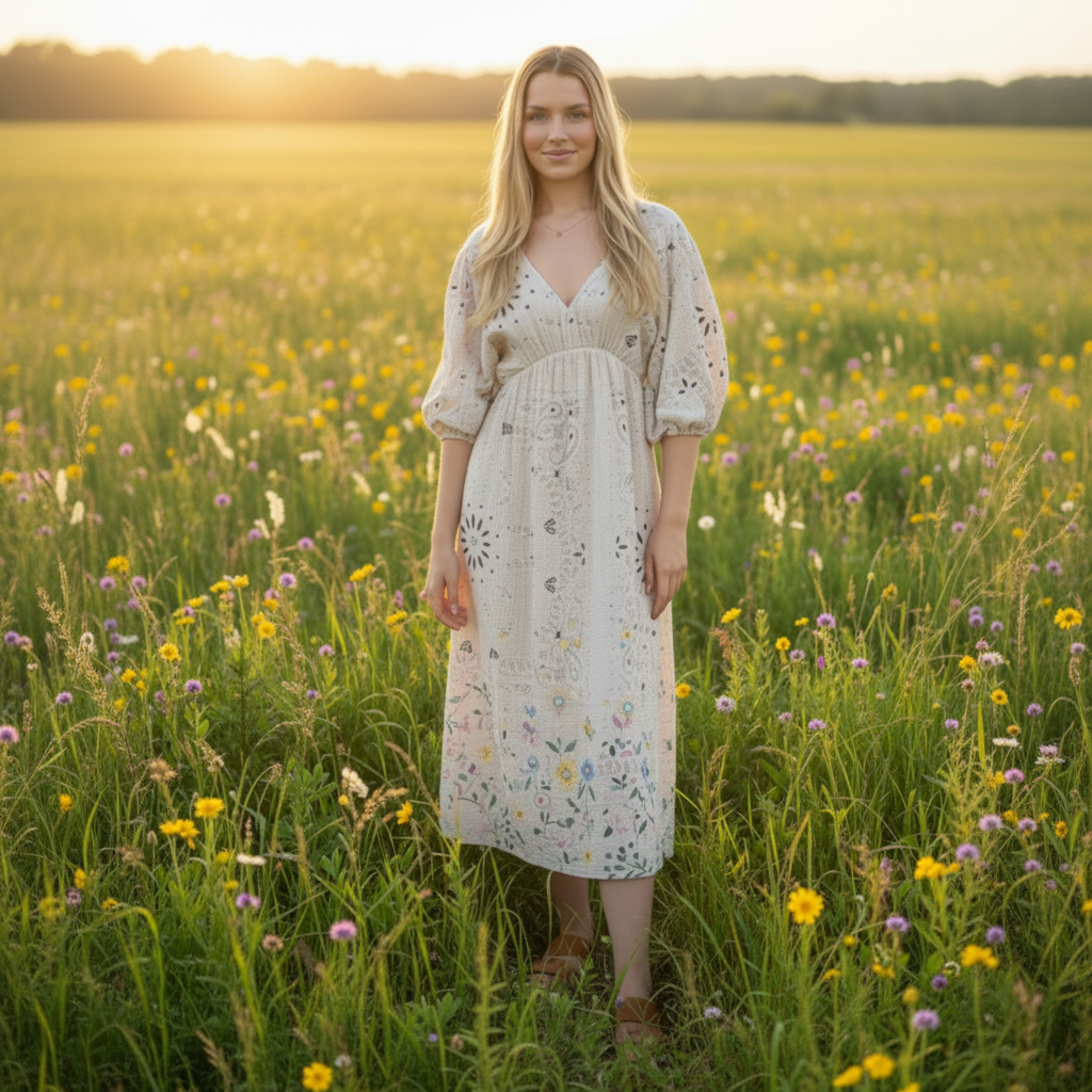 Kjole Summer, Blå