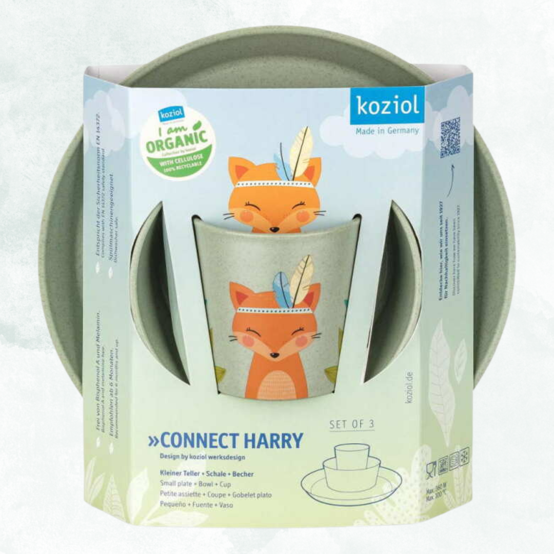 Barnservis 3 delar Tallrik/Skål/Mugg, Harry